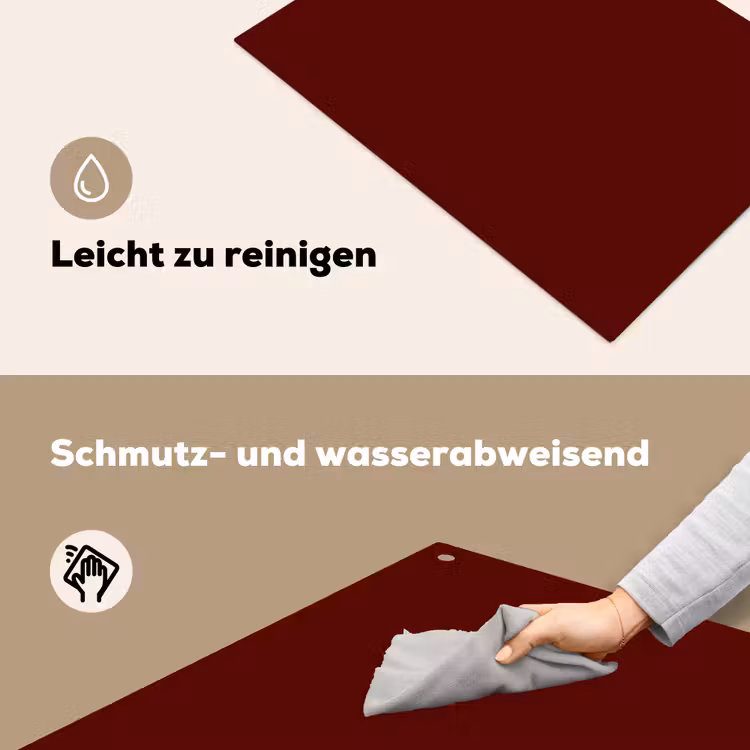 Burnt - Mahogany - Rood Inductie beschemer met haakjes klein 777 -ky-schoon-de