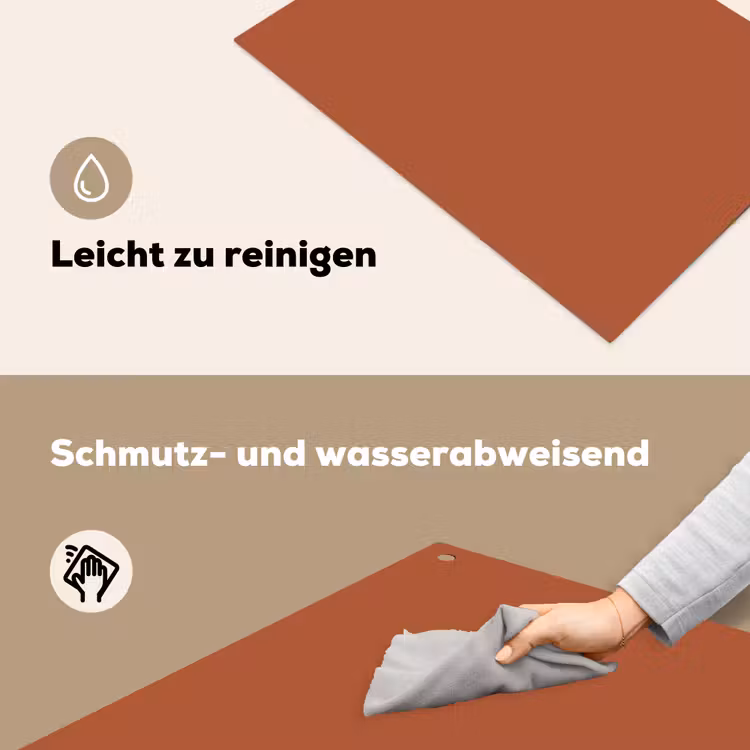 Burnt - Sienna - Oranje Inductie beschemer met haakjes klein 777 -ky-schoon-de