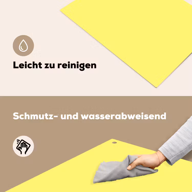 Buttery - Beige - Geel Inductie beschemer met haakjes klein 777 -ky-schoon-de