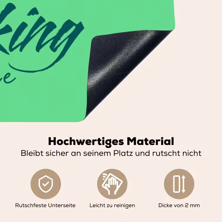 c'est la fucking vie - Groen - Penseelstijl Inductie beschemer met haakjes klein -ky-onderkant-de