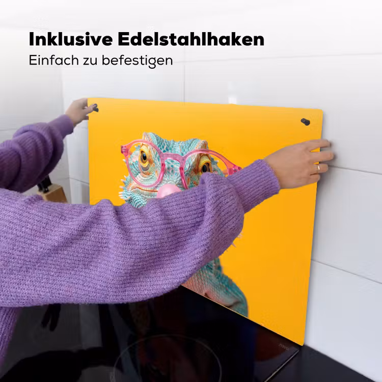 Kameleon - Kauwgom - Kleurrijk Inductie beschemer met haakjes klein -ky-ophangen-de