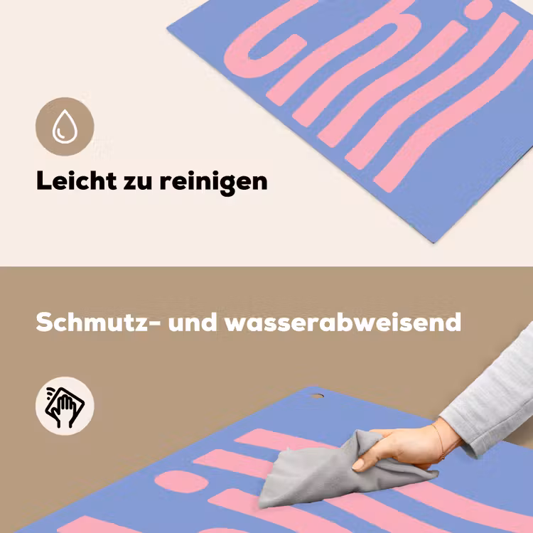 Chill - Roze - Blauw - Golvend Inductie beschemer met haakjes klein -ky-schoon-de