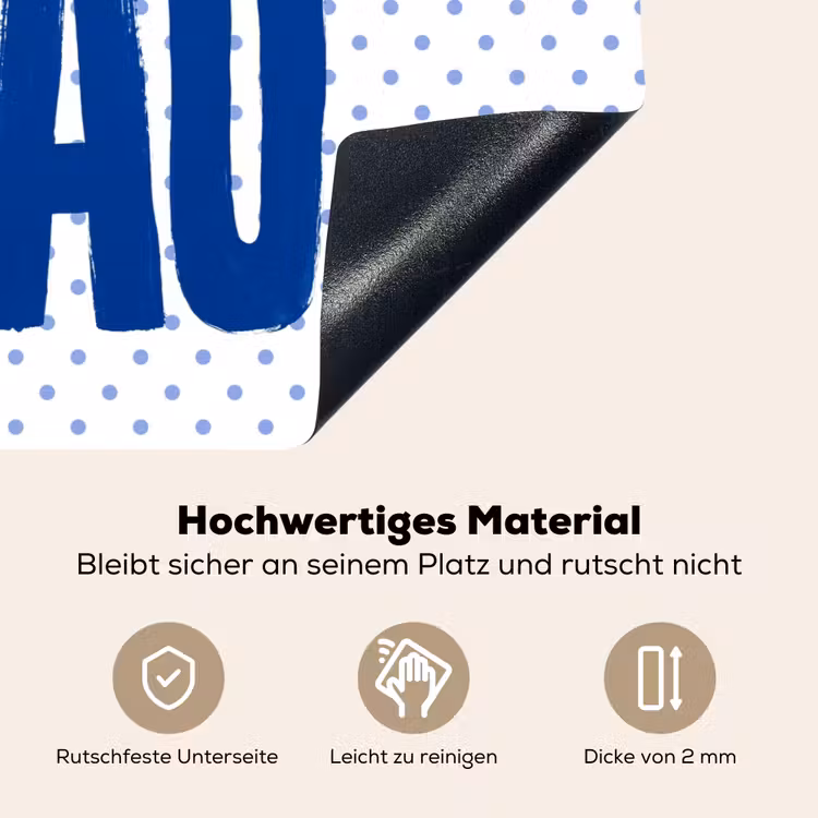 Ciao - Blauw - Stippen Inductie beschemer met haakjes klein -ky-onderkant-de
