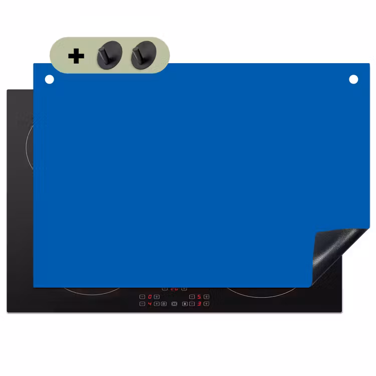 Classic - Azure - Blauw Inductie beschemer met haakjes klein 777 -3d