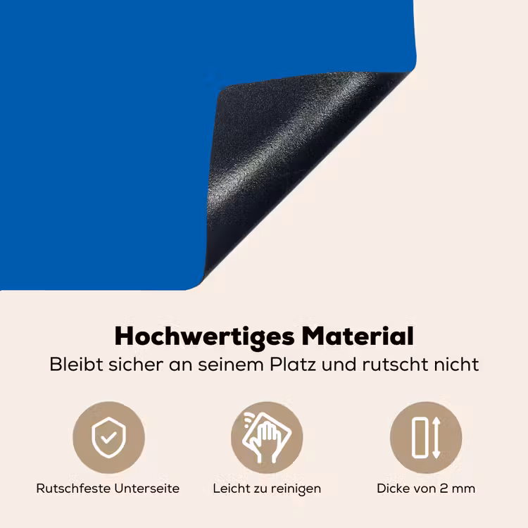 Classic - Azure - Blauw Inductie beschemer met haakjes klein 777 -ky-onderkant-de