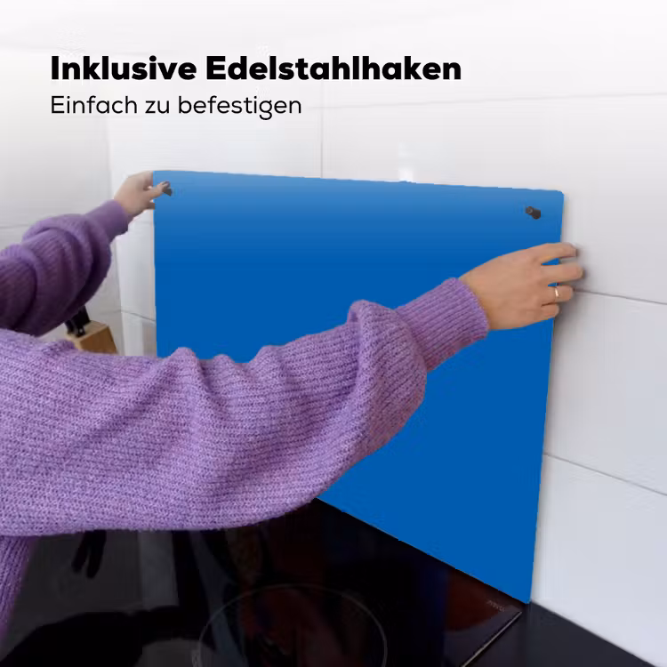 Classic - Azure - Blauw Inductie beschemer met haakjes klein 777 -ky-ophangen-de