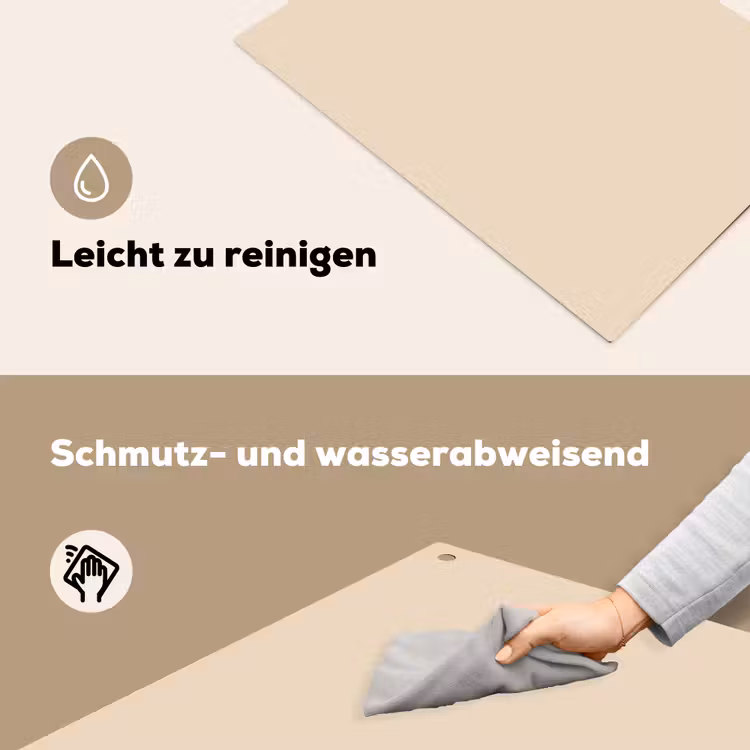 Cream - Nude - Neutraal Inductie beschemer met haakjes klein 777 -ky-schoon-de