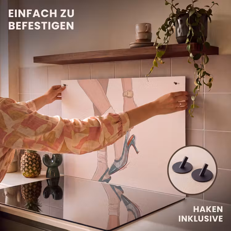 Vrouw - Schoen - Mode - Lifestyle - Groen Inductie beschemer met haakjes klein -ky-ophangen-de