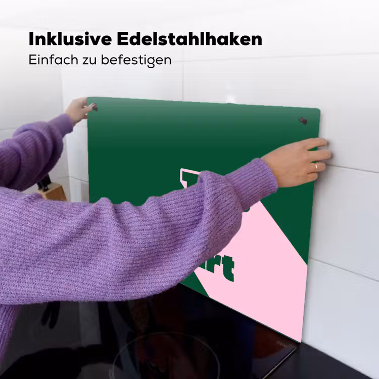 This is art - Schaduw - Roze Inductie beschemer met haakjes klein -ky-ophangen-de