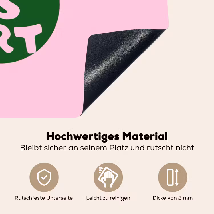 This is art - Tekst - Cirkel - Groen Inductie beschemer met haakjes klein -ky-onderkant-de