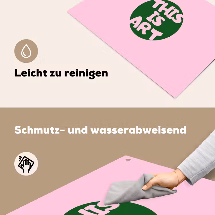 This is art - Tekst - Cirkel - Groen Inductie beschemer met haakjes klein -ky-schoon-de