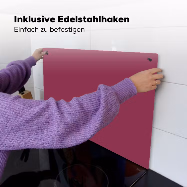 Deep - Rasberry - Rood Inductie beschemer met haakjes klein 777 -ky-ophangen-de