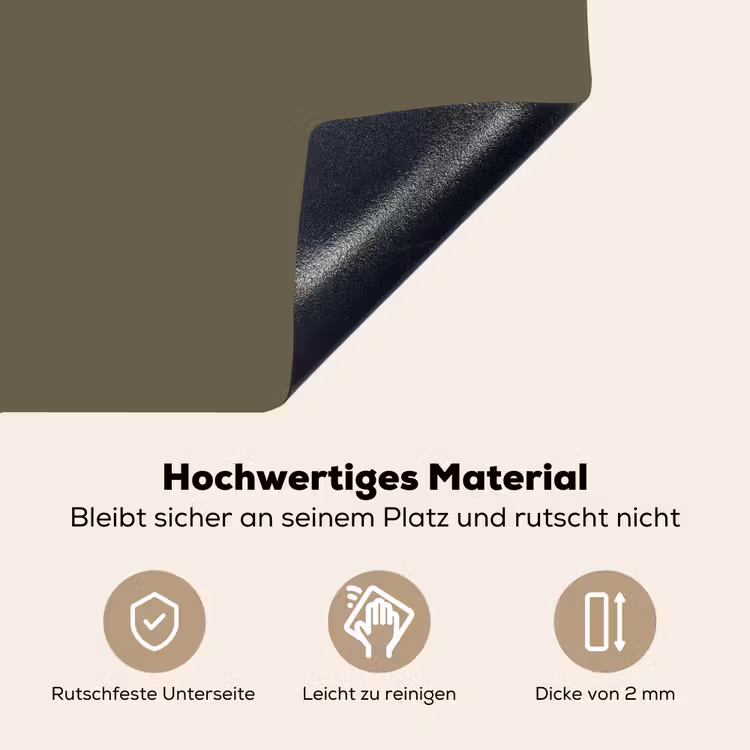 Deep - Khaki - Groen Inductie beschemer met haakjes klein 777 -ky-onderkant-de