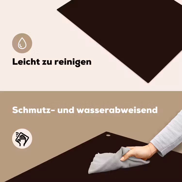 Deep - Obsidian - Bruin Inductie beschemer met haakjes klein 777 -ky-schoon-de