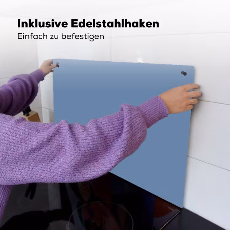 Denim - Breeze - Blauw Inductie beschemer met haakjes klein 777 -ky-ophangen-de
