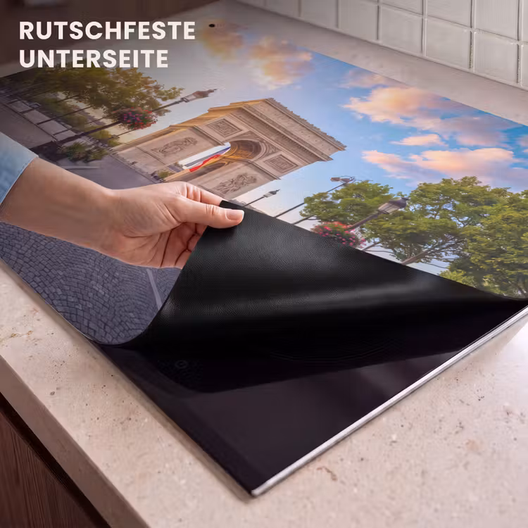 Monument - Parijs - Zonsondergang - Architectuur - Goud Inductie beschemer met haakjes klein -ky-onderkant-de