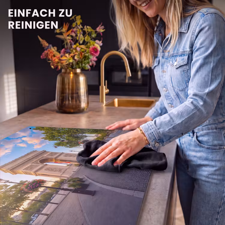 Monument - Parijs - Zonsondergang - Architectuur - Goud Inductie beschemer met haakjes klein -ky-schoon-de