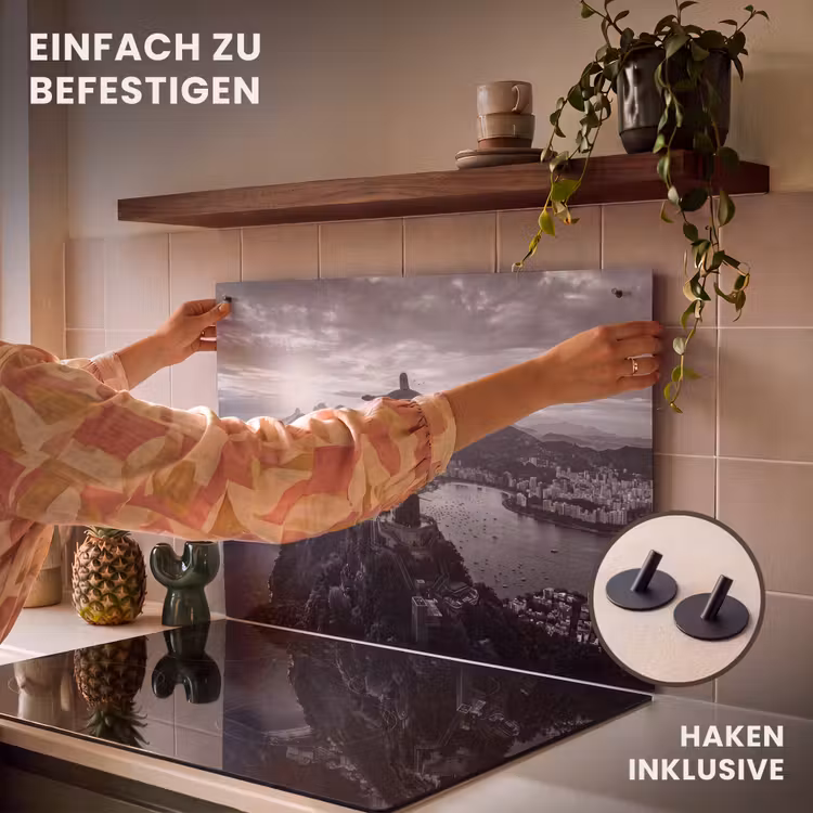 Monument - Stadsgezicht - Landschap - Zwart-wit Inductie beschemer met haakjes klein -ky-ophangen-de