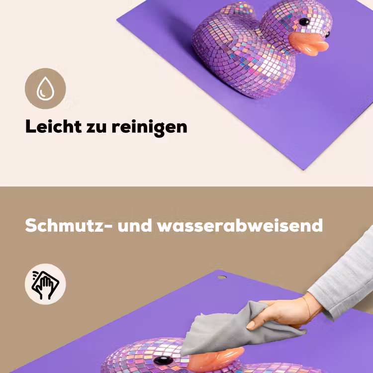Disco - Eend - Paars Inductie beschemer met haakjes klein -ky-schoon-de