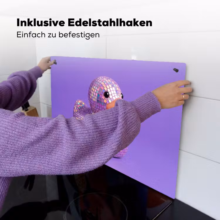 Disco - Eend - Paars Inductie beschemer met haakjes klein -ky-ophangen-de
