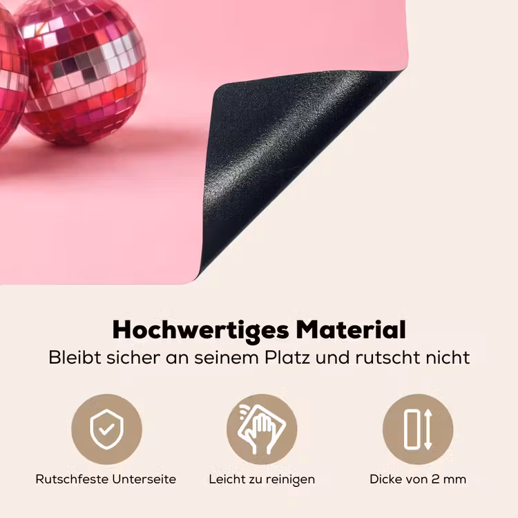 Disco - Kersen - Roze Inductie beschemer met haakjes klein -ky-onderkant-de