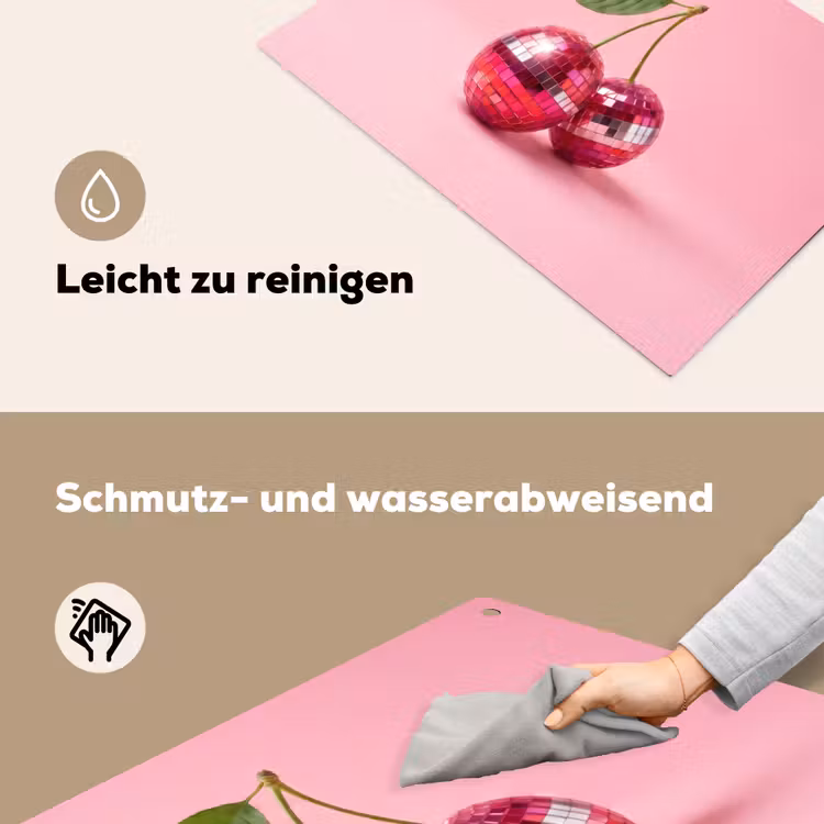 Disco - Kersen - Roze Inductie beschemer met haakjes klein -ky-schoon-de