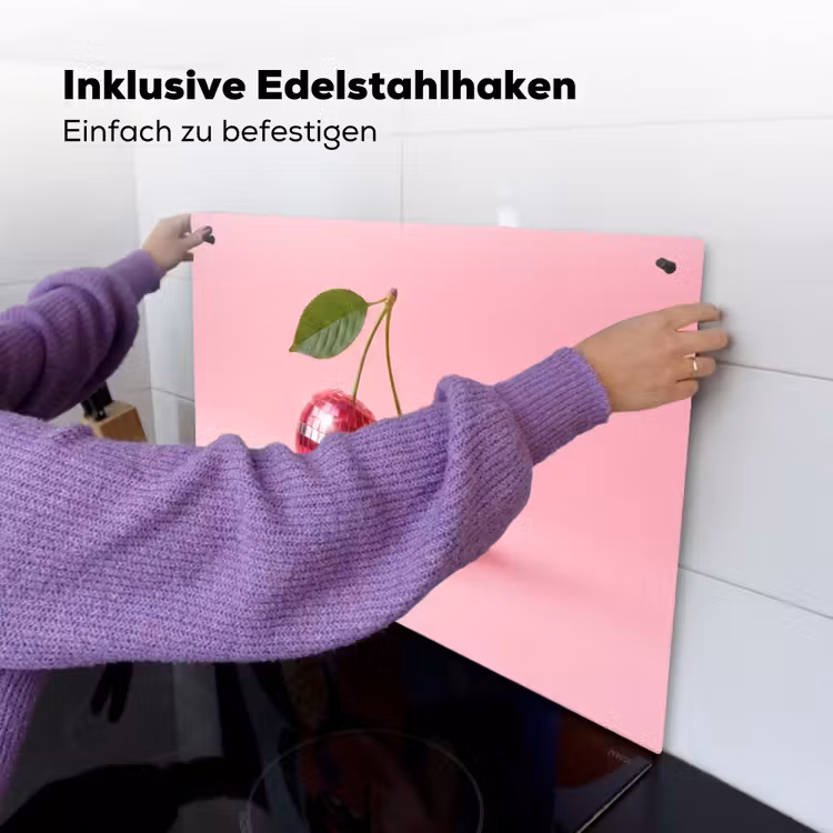 Disco - Kersen - Roze Inductie beschemer met haakjes klein -ky-ophangen-de