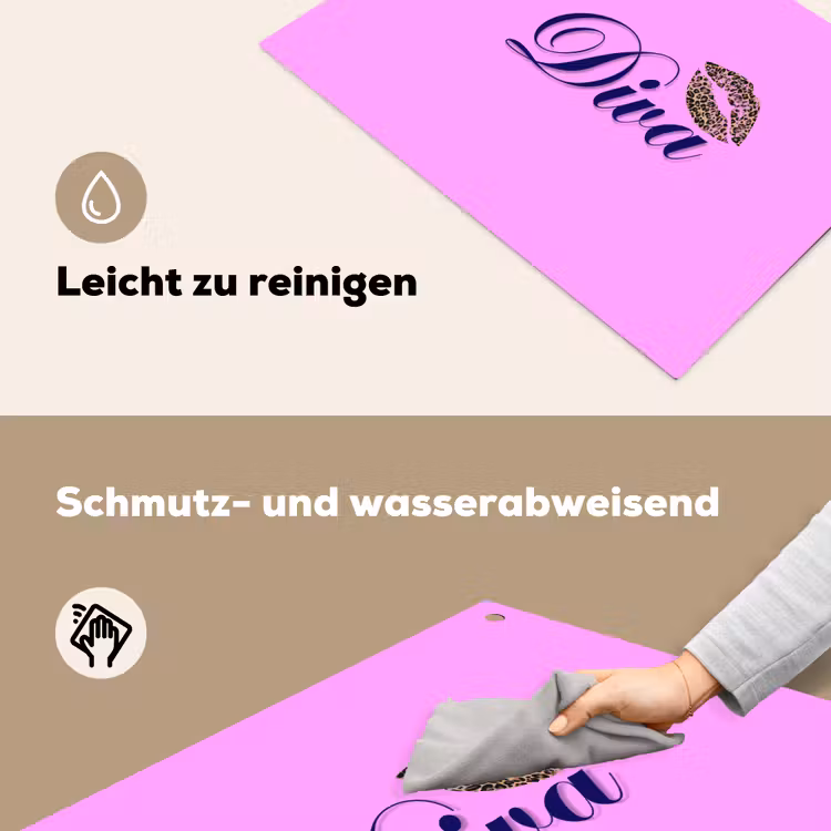 Diva - Lip - Panterprint - Roze Inductie beschemer met haakjes klein -ky-schoon-de