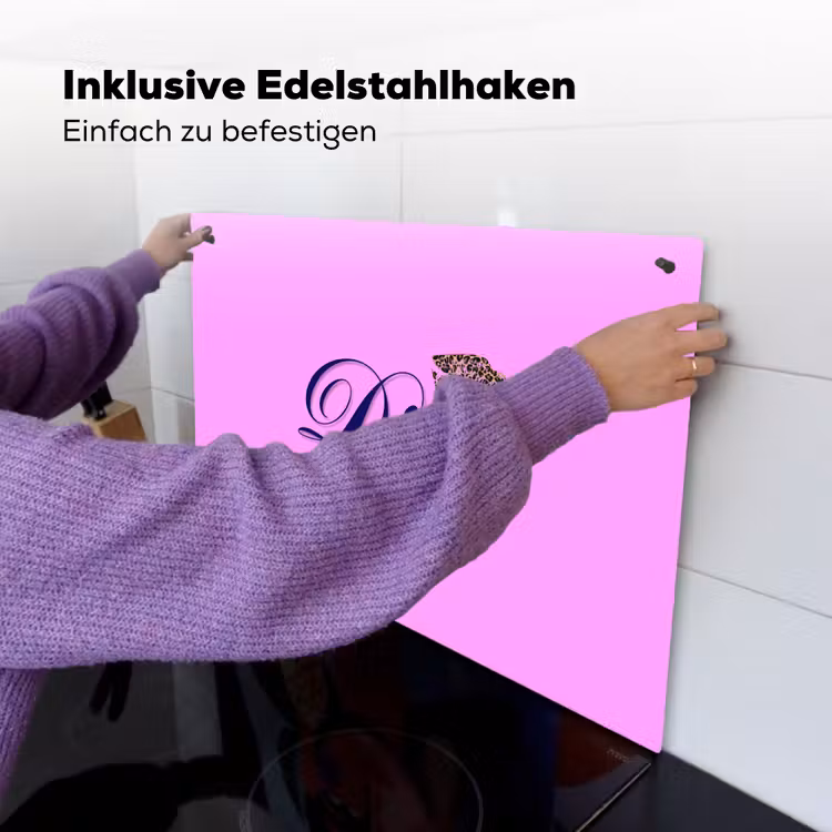 Diva - Lip - Panterprint - Roze Inductie beschemer met haakjes klein -ky-ophangen-de