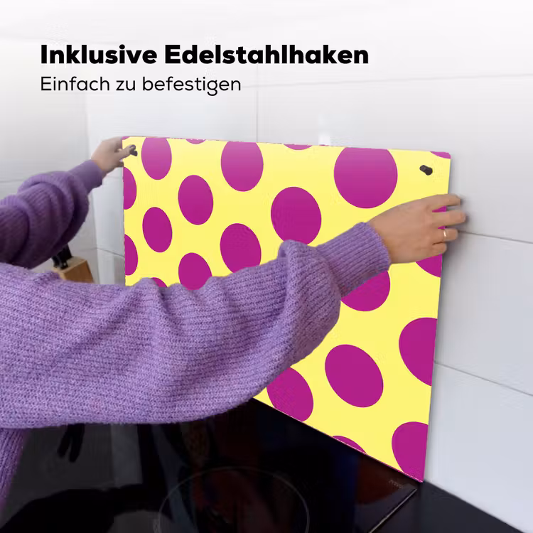 Dots - Klassiek - Geel Inductie beschemer met haakjes klein 777 -ky-ophangen-de