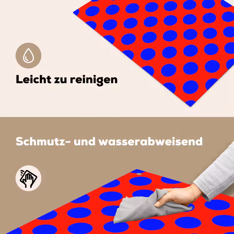 Dots - Klassiek - Rood Inductie beschemer met haakjes klein 777 -ky-schoon-de