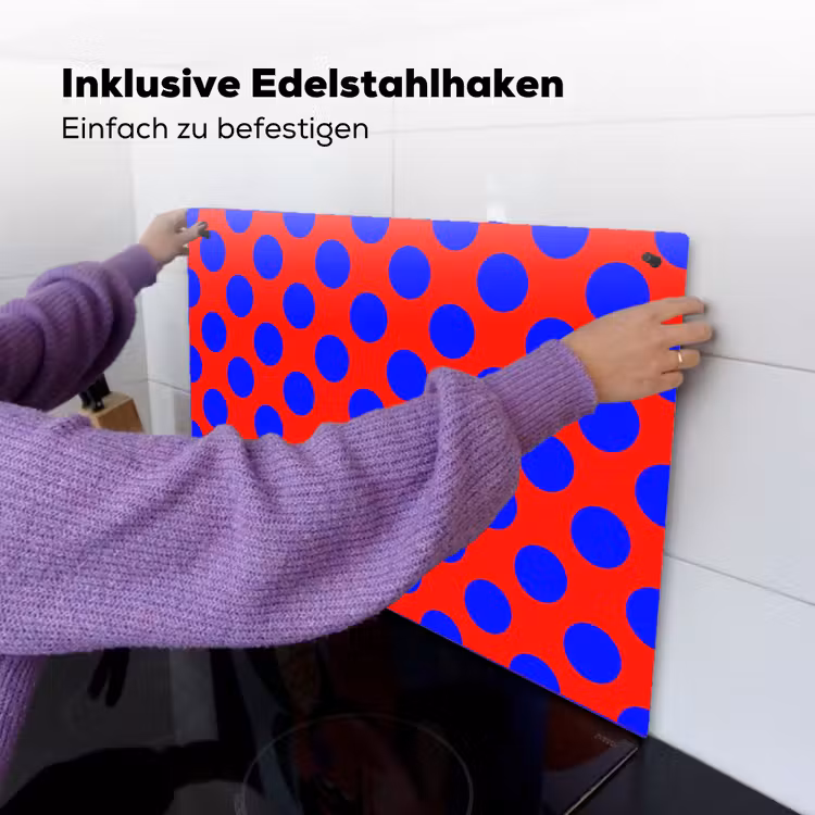 Dots - Klassiek - Rood Inductie beschemer met haakjes klein 777 -ky-ophangen-de