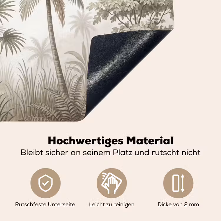Jungle - Palmbomen - Natuur Inductie beschemer met haakjes klein -ky-onderkant-de