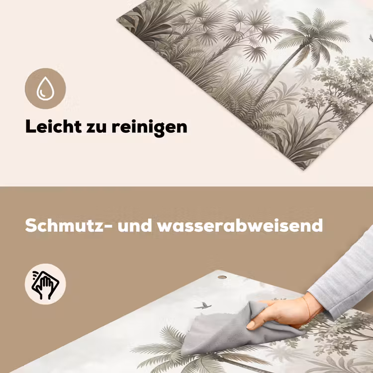 Jungle - Palmbomen - Natuur Inductie beschemer met haakjes klein -ky-schoon-de