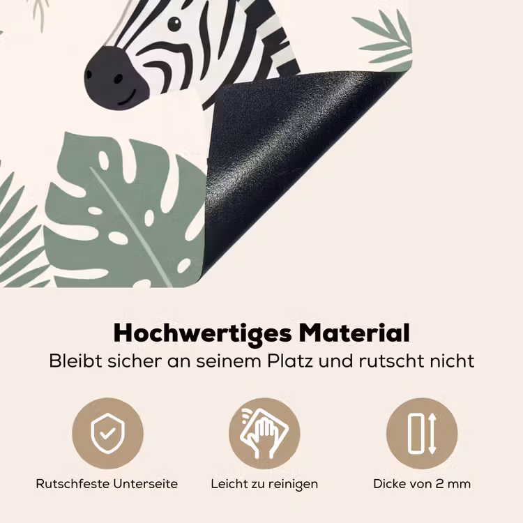 Jungle - Rustiek - Pastel Inductie beschemer met haakjes klein -ky-onderkant-de