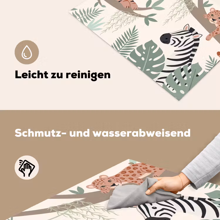 Jungle - Rustiek - Pastel Inductie beschemer met haakjes klein -ky-schoon-de