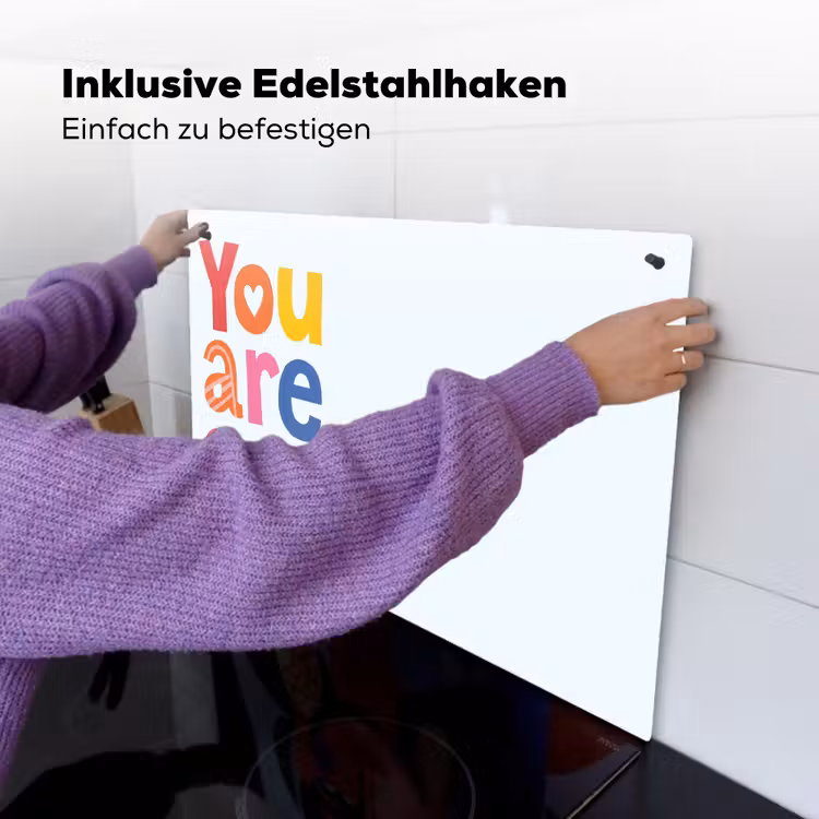 You are art - Kleurrijk - Grafisch Inductie beschemer met haakjes klein -ky-ophangen-de