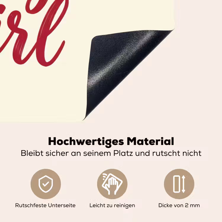 you go girl - Rood - Wit Inductie beschemer met haakjes klein -ky-onderkant-de
