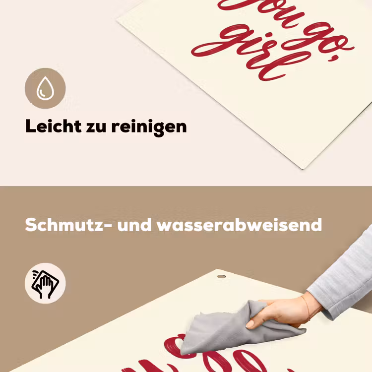 you go girl - Rood - Wit Inductie beschemer met haakjes klein -ky-schoon-de