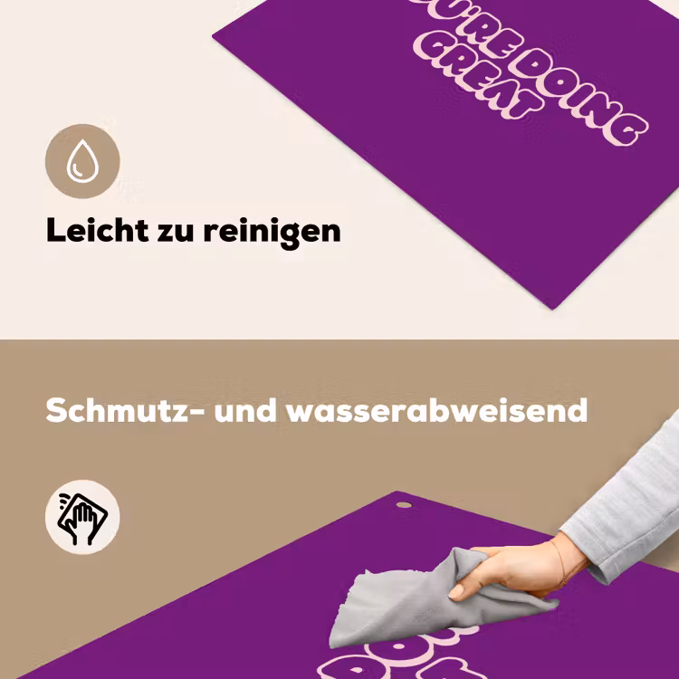 You're doing great - Paars - Bubble letters Inductie beschemer met haakjes klein -ky-schoon-de