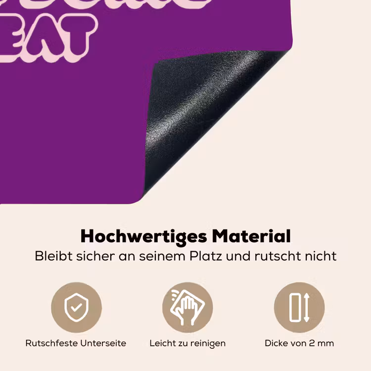 You're doing great - Paars - Bubble letters Inductie beschemer met haakjes klein -ky-onderkant-de