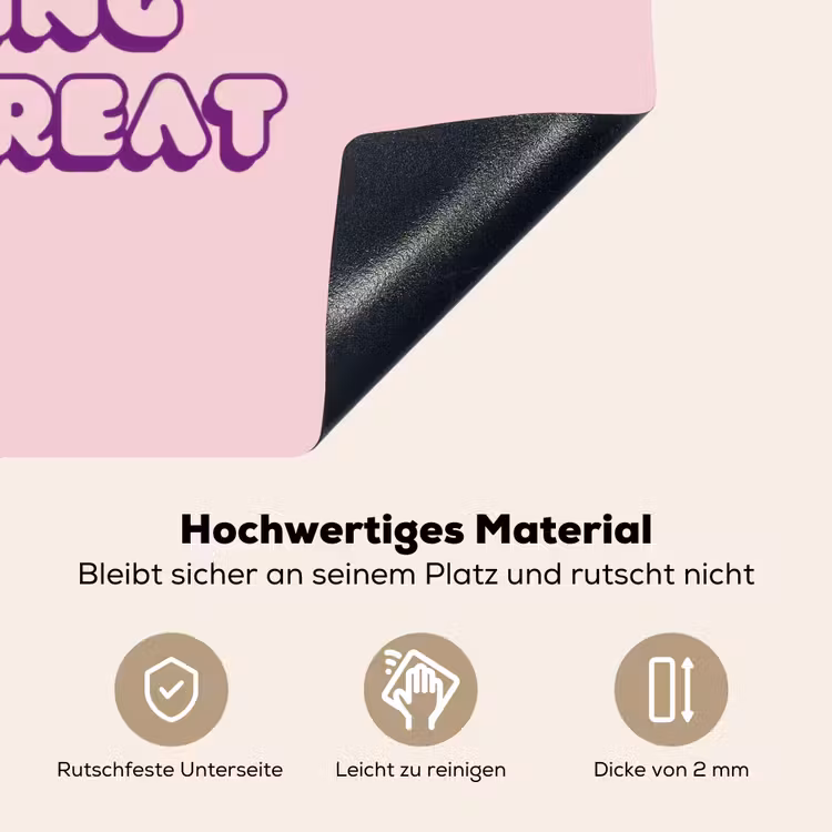 You're doing great - Roze - Bubble letters Inductie beschemer met haakjes klein -ky-onderkant-de