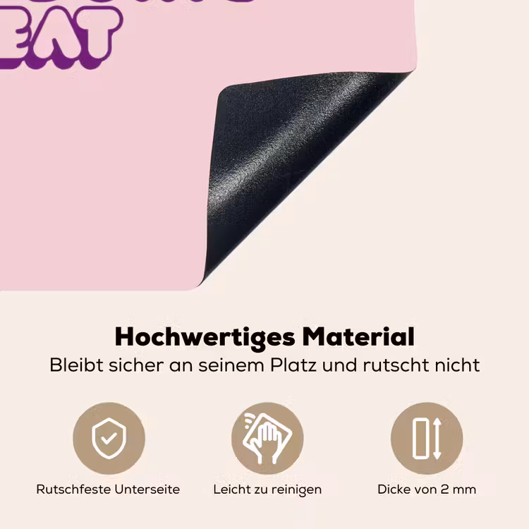You're doing great - roze - 3D Inductie beschemer met haakjes klein -ky-onderkant-de