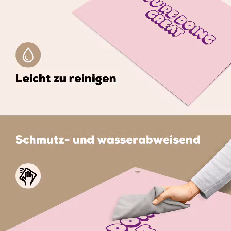 You're doing great - roze - 3D Inductie beschemer met haakjes klein -ky-schoon-de