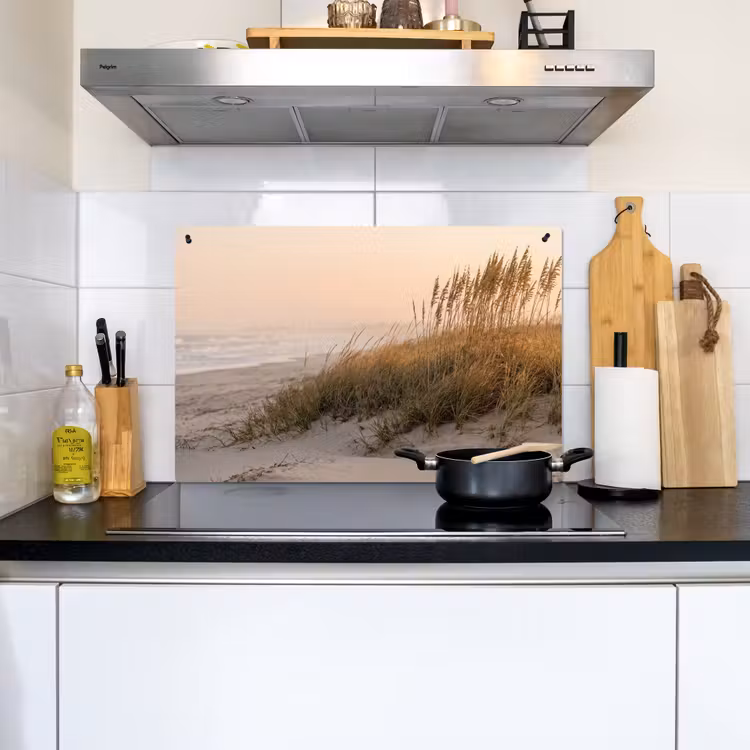 Duinlandschap - Zonsondergang - Strand Inductie beschemer met haakjes klein -sfeer2