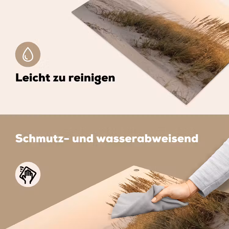 Duinlandschap - Zonsondergang - Strand Inductie beschemer met haakjes klein -ky-schoon-de