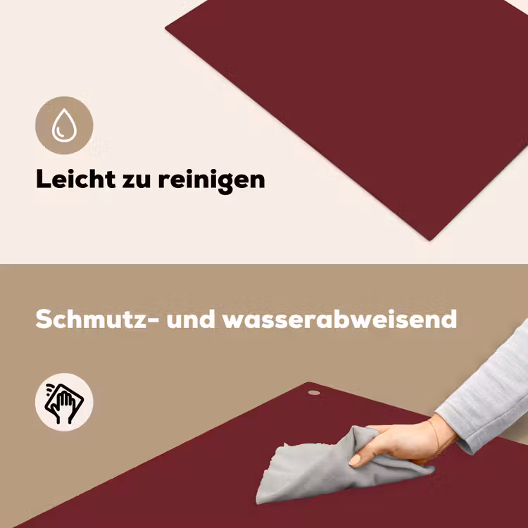 Dark - Garnet - Rood Inductie beschemer met haakjes klein 777 -ky-schoon-de