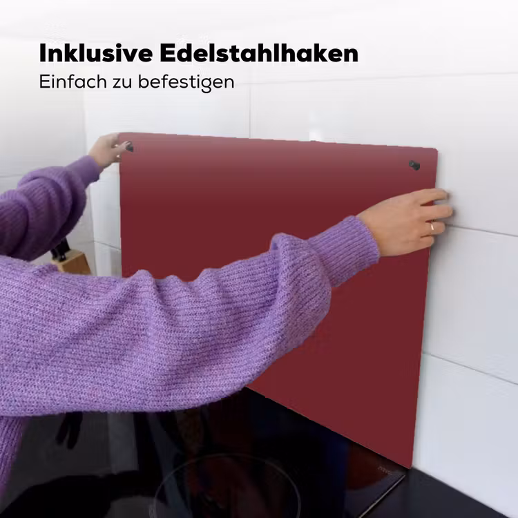 Dark - Garnet - Rood Inductie beschemer met haakjes klein 777 -ky-ophangen-de