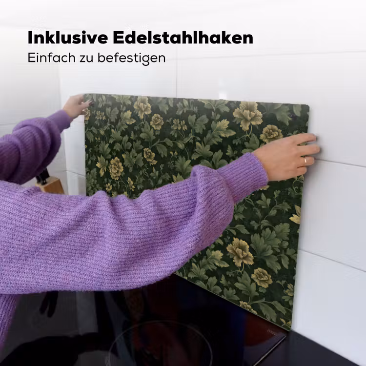 Donker - Groen - Goud - Botanisch Inductie beschemer met haakjes klein 777 -ky-ophangen-de