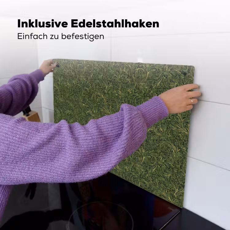 Donker - Groen - Krullend - Botanisch Inductie beschemer met haakjes klein 777 -ky-ophangen-de